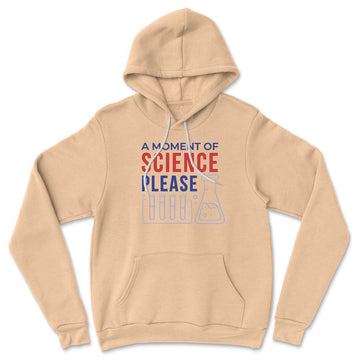 A Moment Of Science Please Hoodie in Heather Sand Dune color